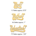 14k Yellow Gold Polished Heart Name Plate