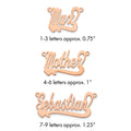 14k Rose Gold Polished Heart Name Plate