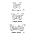 Sterling Silver/Rhodium-plated Polished Heart Name Plate