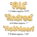 Sterling Silver/Gold-plated Etched Name Plate