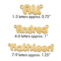 14k Yellow Gold Etched Name Plate