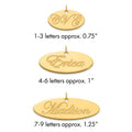 Sterling Silver/Gold-plated Polished Oval Name Plate
