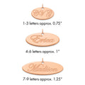 14k Rose Gold Polished Oval Name Plate