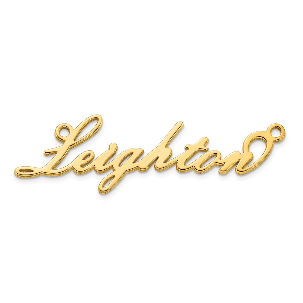 Sterling Silver/Gold-plated Polished Name Plate