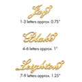 Sterling Silver/Gold-plated Polished Name Plate