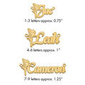 Sterling Silver/Gold-plated Fairy Name Plate