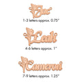 Sterling Silver/Rose-plated Fairy Name Plate