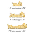 Sterling Silver/Gold-plated Horse Name Plate