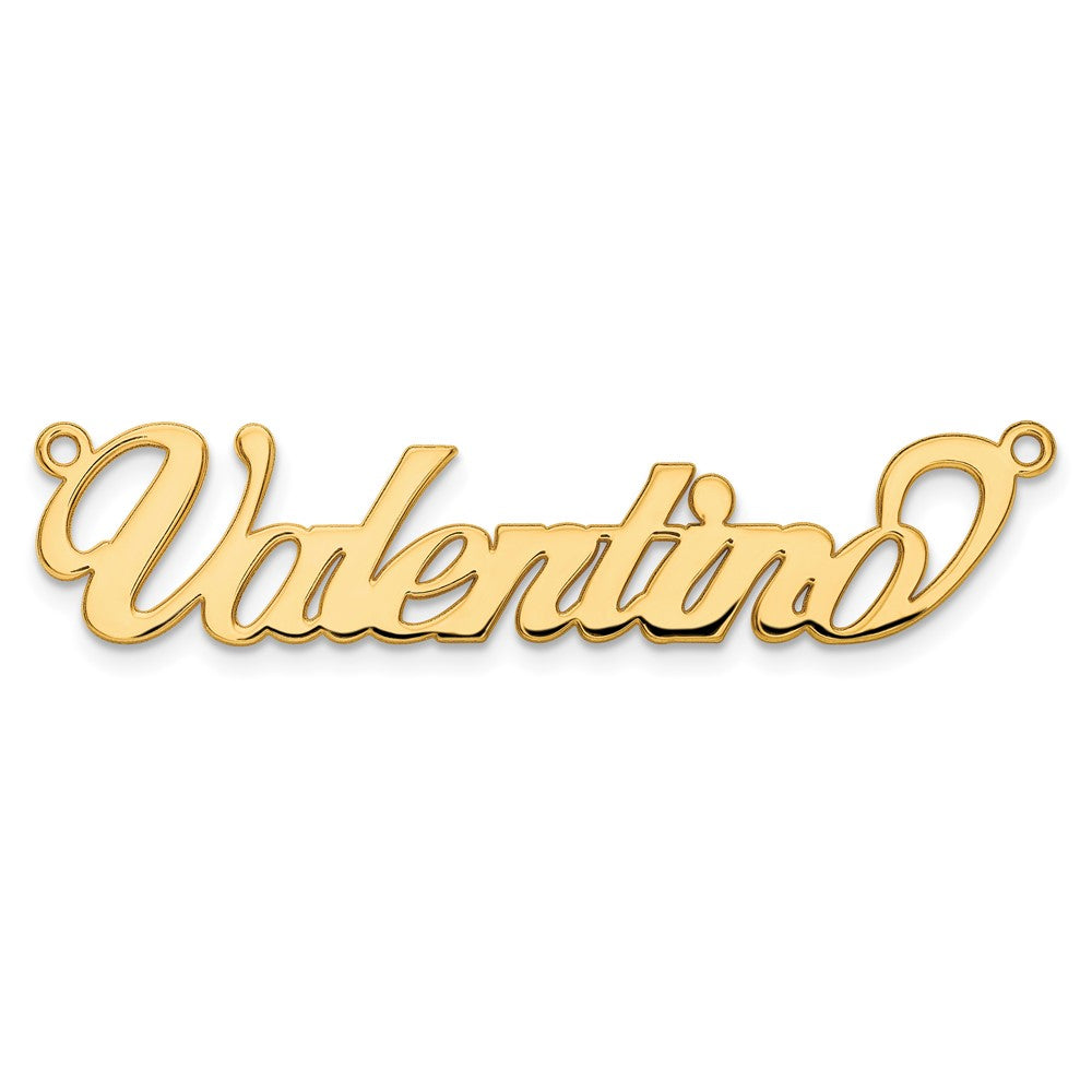 14k Yellow Gold Name Plate