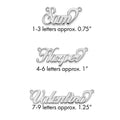 14k White Gold Name Plate
