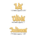 Sterling Silver/Gold-plated Etched Name Plate