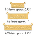 Sterling Silver/Gold-plated Etched Bar Name Plate