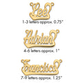 14k Yellow Gold Underlined Name Plate