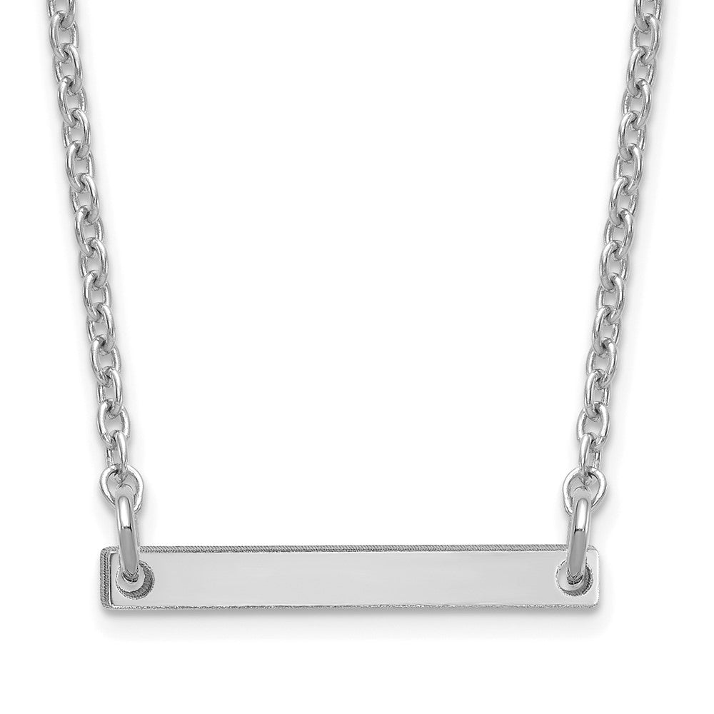 Sterling Silver Polished Small Letter I Necklace