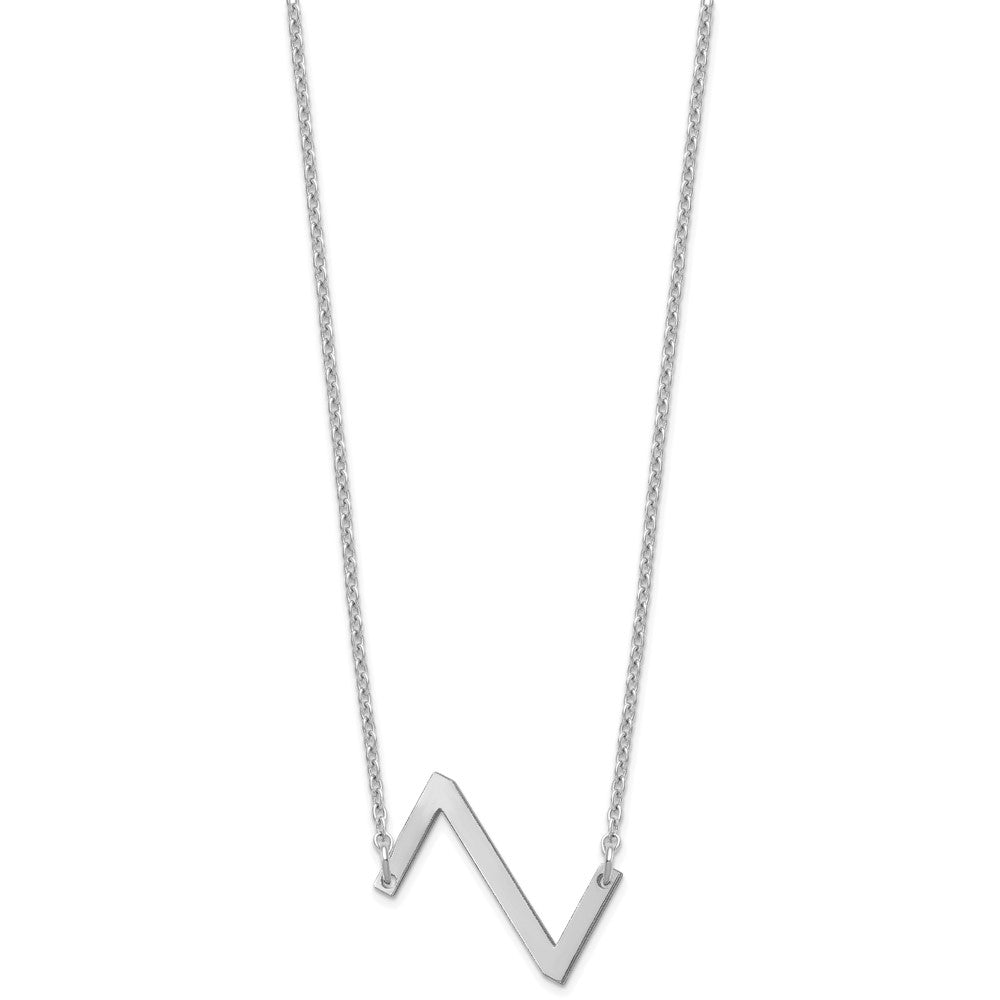 Sterling Silver Polished Small Letter Z Necklace