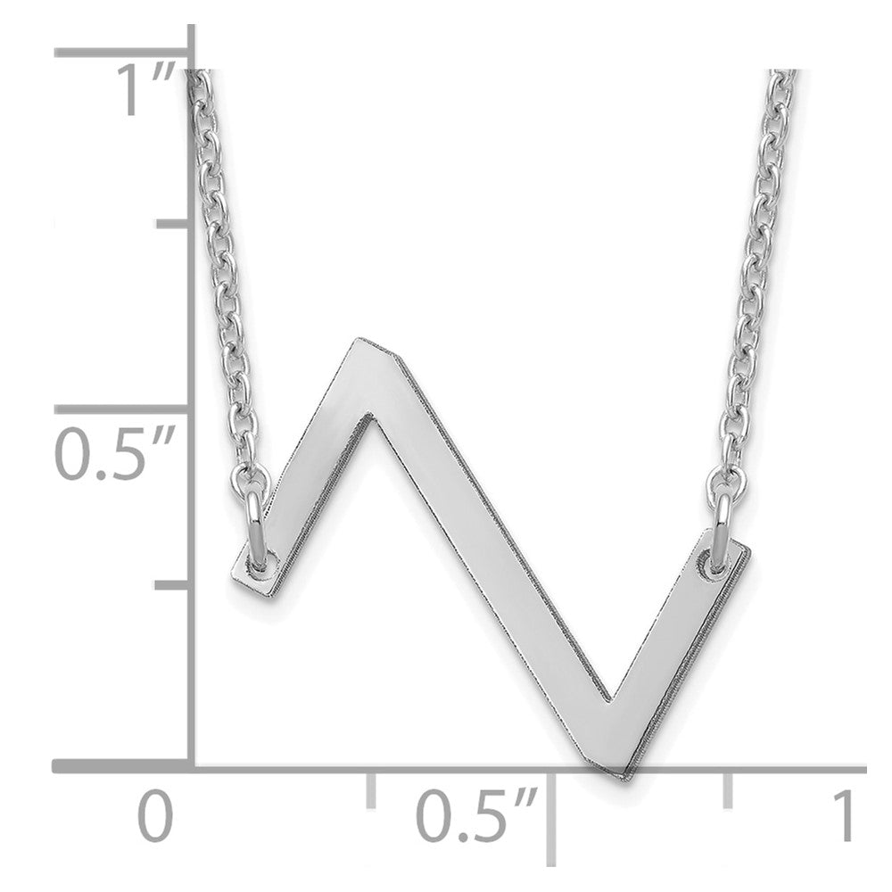 Sterling Silver Polished Small Letter Z Necklace