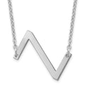 Sterling Silver Polished Small Letter Z Necklace