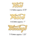 Sterling Silver/Gold-plated Polished Name Plate