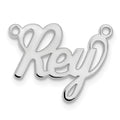 14k White Gold Name Plate