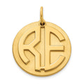 Sterling Silver/Gold-plated Reversible Monogram Disc Charm