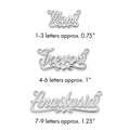 10k White Gold Polished Heart Name Plate