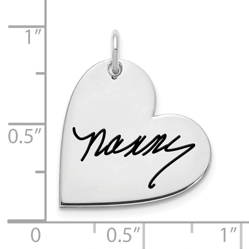 Sterling Silver/Rhodium-plated Signature Heart Charm