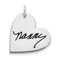 10k White Gold Signature Heart Charm