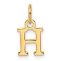 14ky Cutout Letter H Initial Pendant