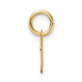 14K Uppercase Letter U Initial Charm