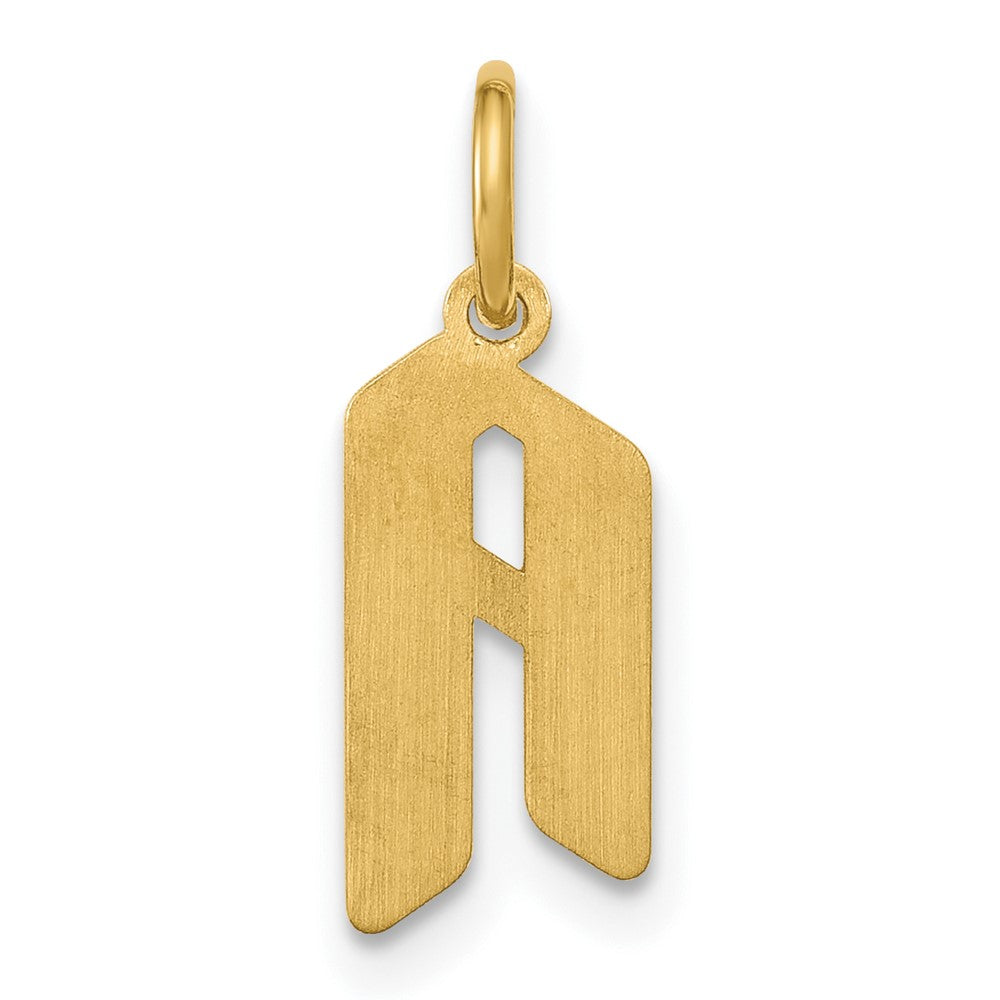 14k Yellow Gold Upper/Lower-case Epoxy Initial Charm