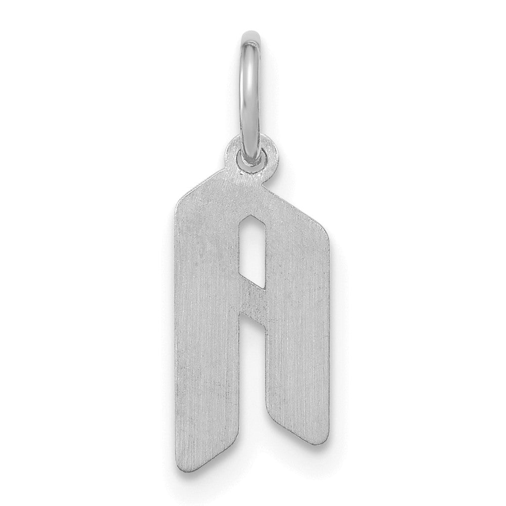 14k White Gold Upper/Lower-case Epoxy Initial Charm
