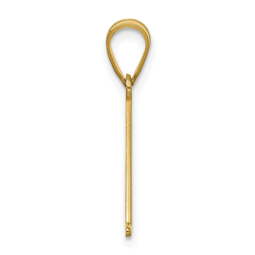 Sterling Silver/Gold-Plated Line Epoxy Initial Pendant