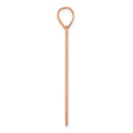 14k Rose Gold Brushed Name and Birth Flower Pendant