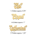 Sterling Silver/Gold-plated Polished Heart Name Plate