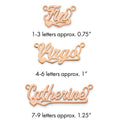 14k Rose Gold Polished Heart Name Plate