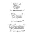 14k White Gold Polished Heart Name Plate