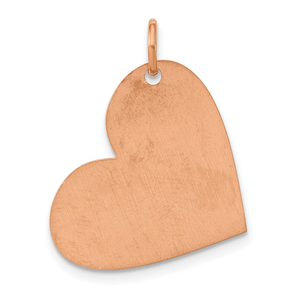 SS/Rose Gold-Plated Heart with Name and Number Charm