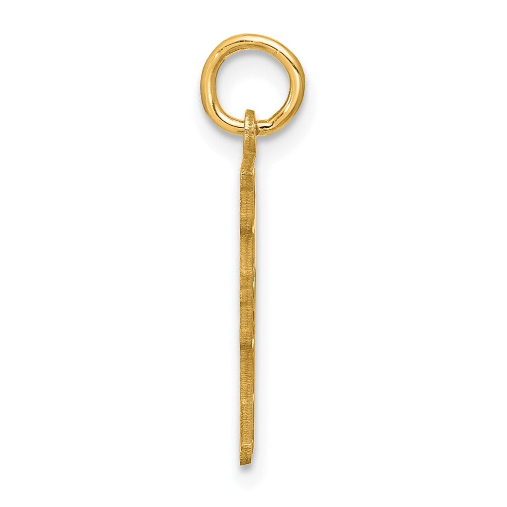 Sterling Silver/Gold-Plated Name and Number Charm