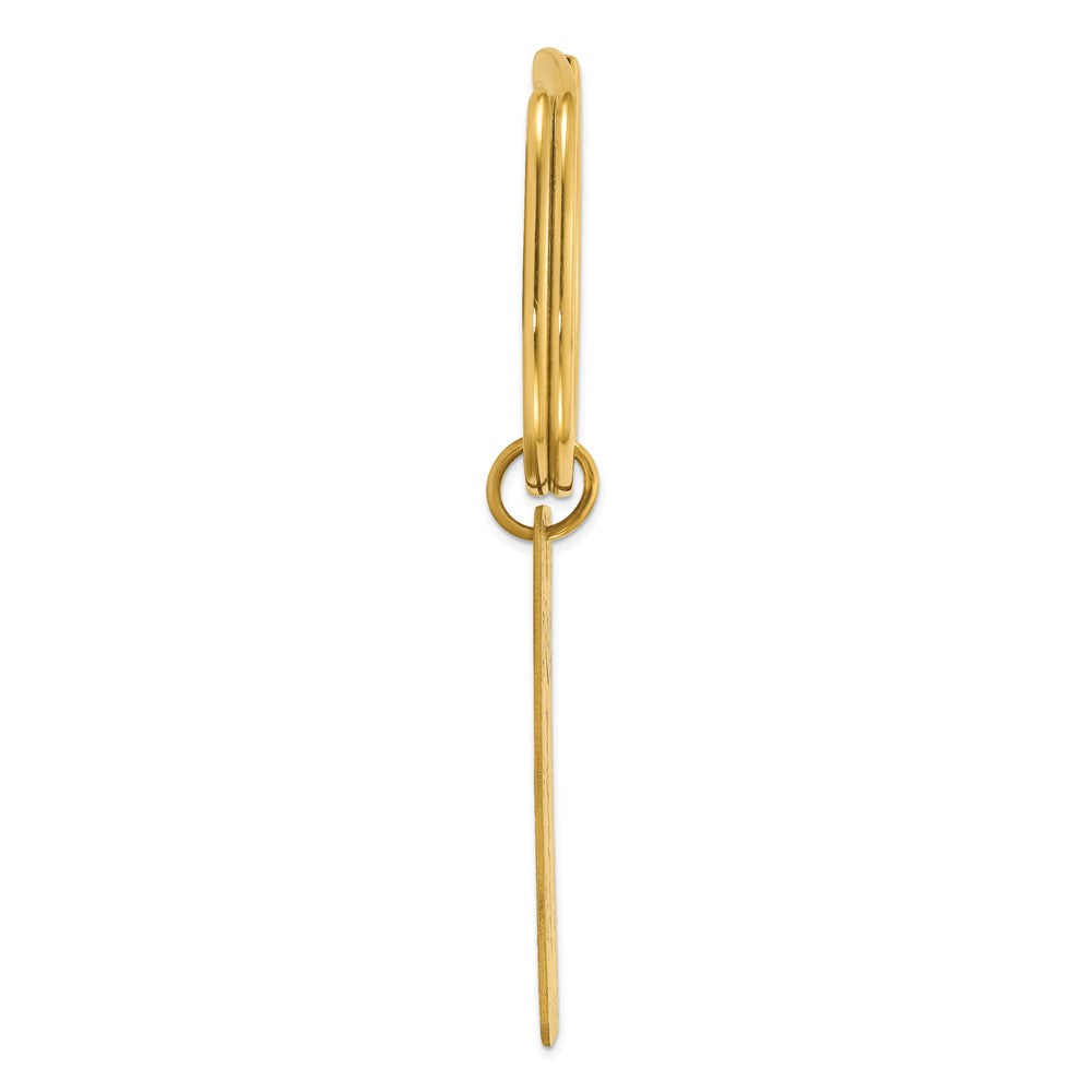 Sterling Silver/Gold-plated Two Sided Personalized Key Chain