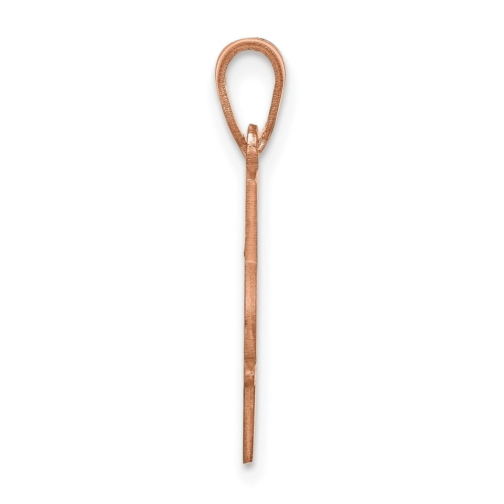 SS/Rose Gold-Plated with Epoxy Name and Number Pendant