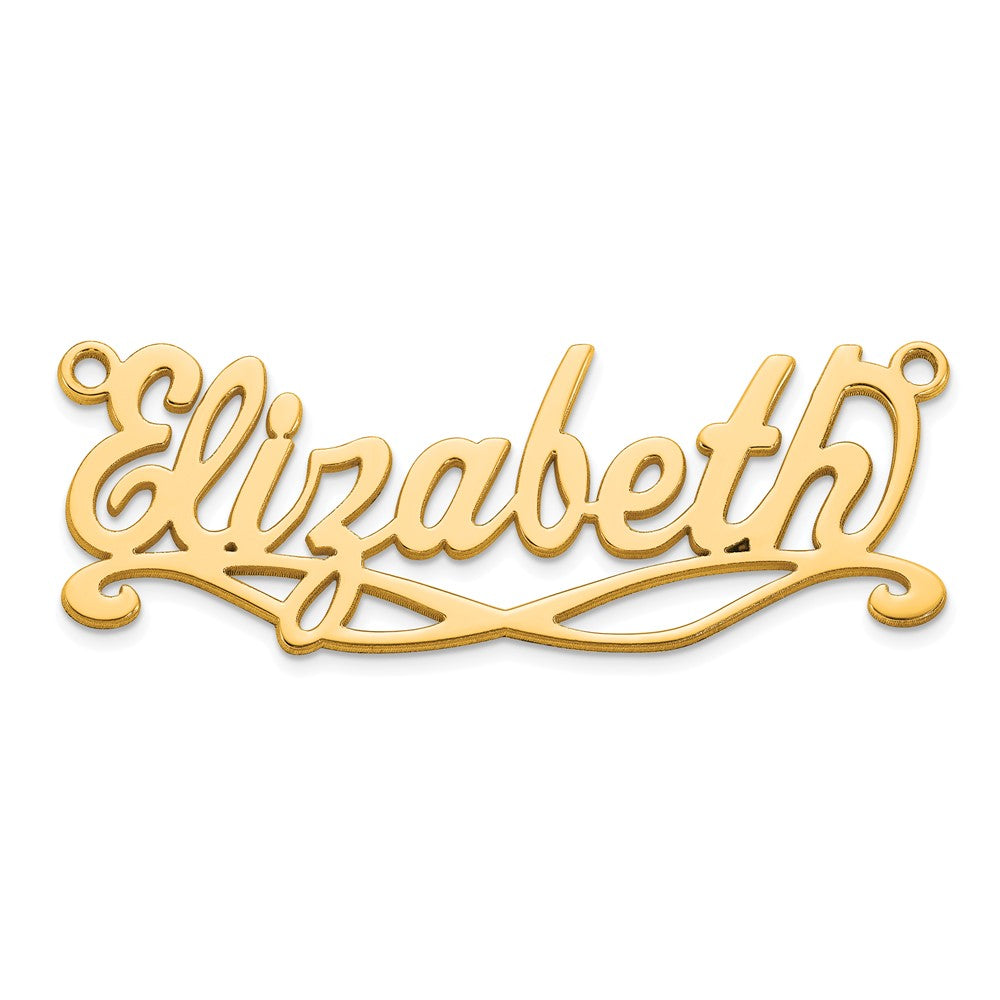 Sterling Silver/Gold-Plated Sunglass Name Plate