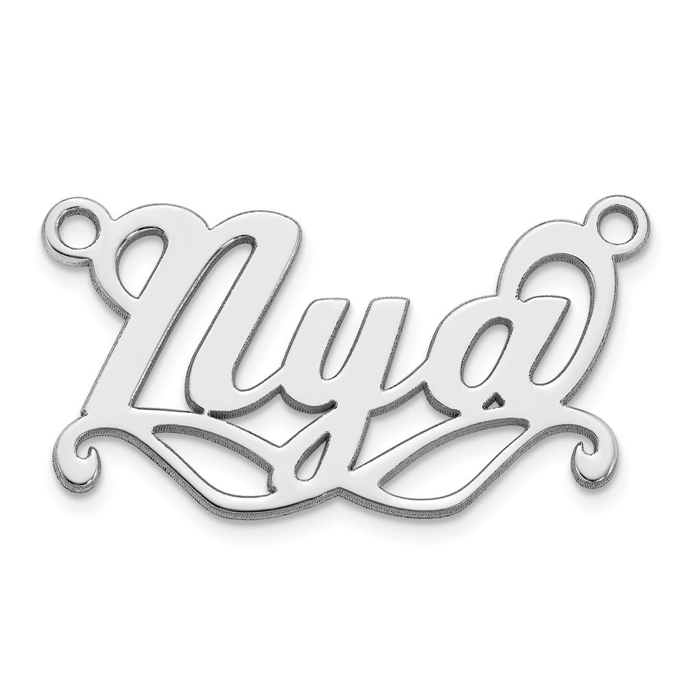 14k White Gold Sunglass Name Plate