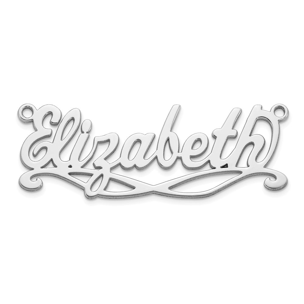 14k White Gold Sunglass Name Plate