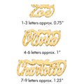 14k Yellow Gold Diamond-cut Heart Name Plate