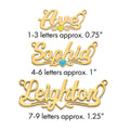 Sterling Silver/Gold-Plated Epoxy Heart Name Plate