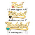 Sterling Silver/Gold-plated Epoxy Heart Name Plate
