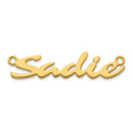 14k Yellow Gold Name Plate