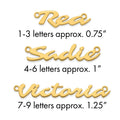 Sterling Silver/Gold-plated Name Plate