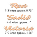 14k Rose Gold Name Plate