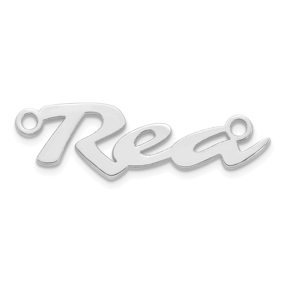 Sterling Silver/Rhodium-plated Name Plate